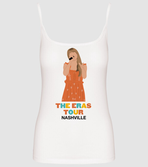 Taylor Swift The Eras Tour Nashville 3 model alb pe tricou