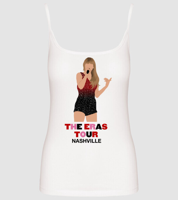 Taylor Swift The Eras Tour Nashville model alb pe tricou