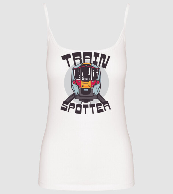 Trenuri model alb pe tricou