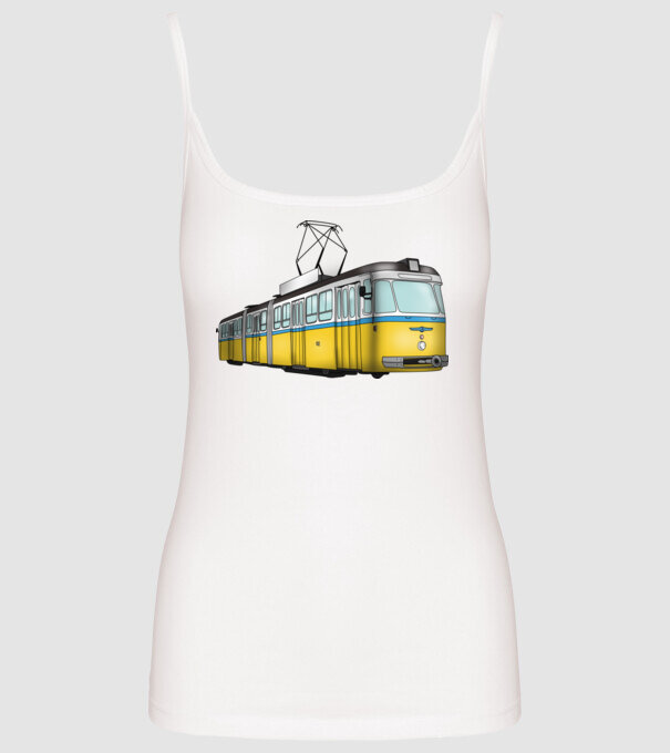 Trenuri model alb pe tricou
