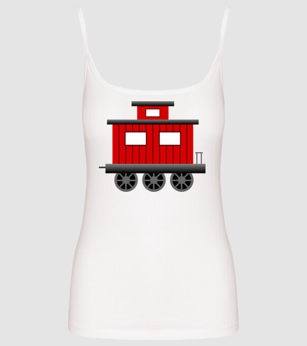 Trenuri model alb pe tricou
