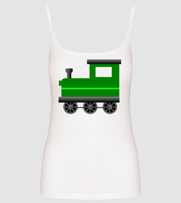 Trenuri model alb pe tricou