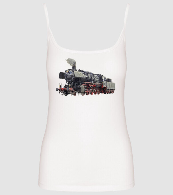 Trenuri model alb pe tricou
