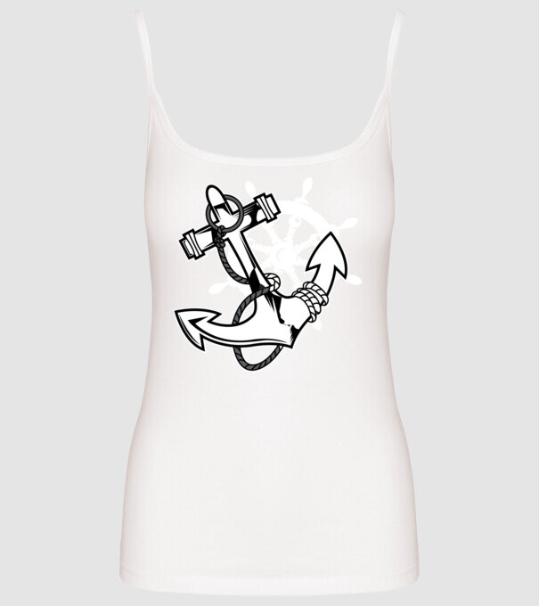 Vapoare model alb pe tricou