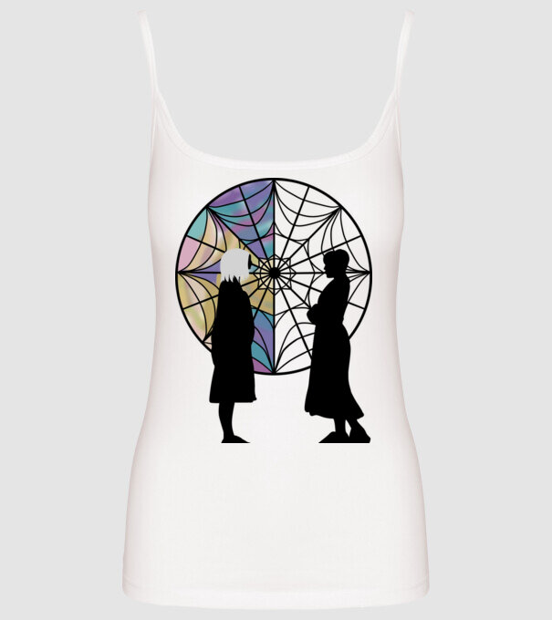 Wednesday Friendship model alb pe tricou