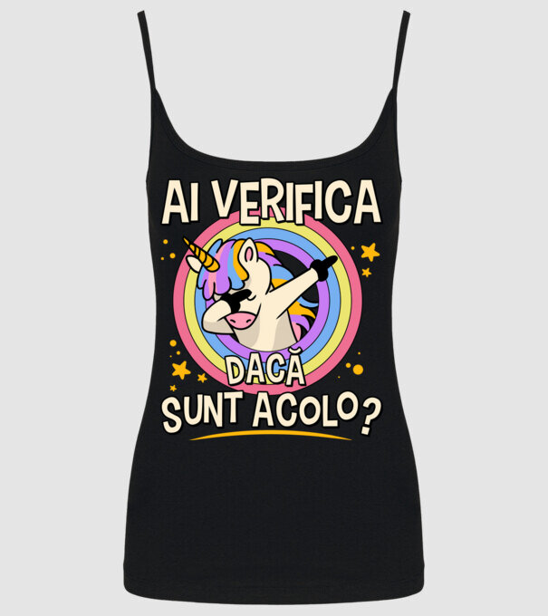 Ai verifica dacă sunt acolo? model negru pe tricou