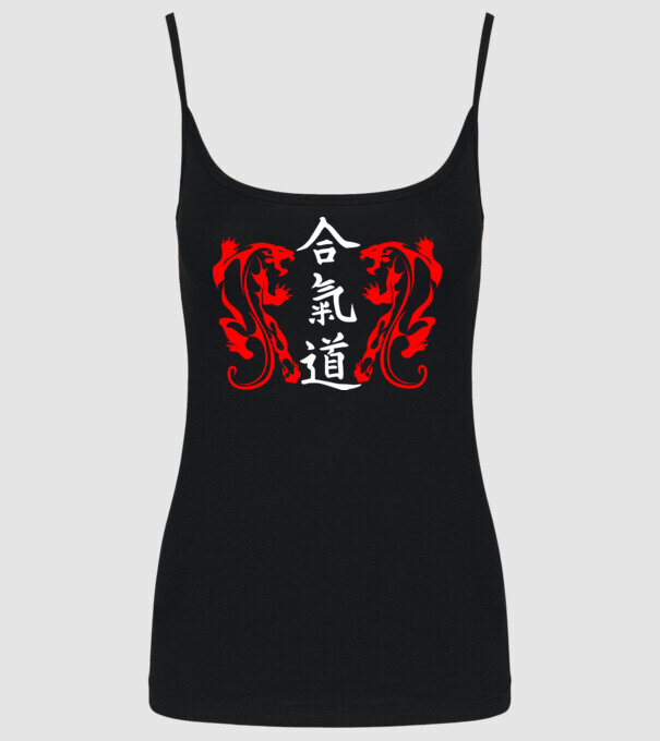 Aikido 2 model negru pe tricou