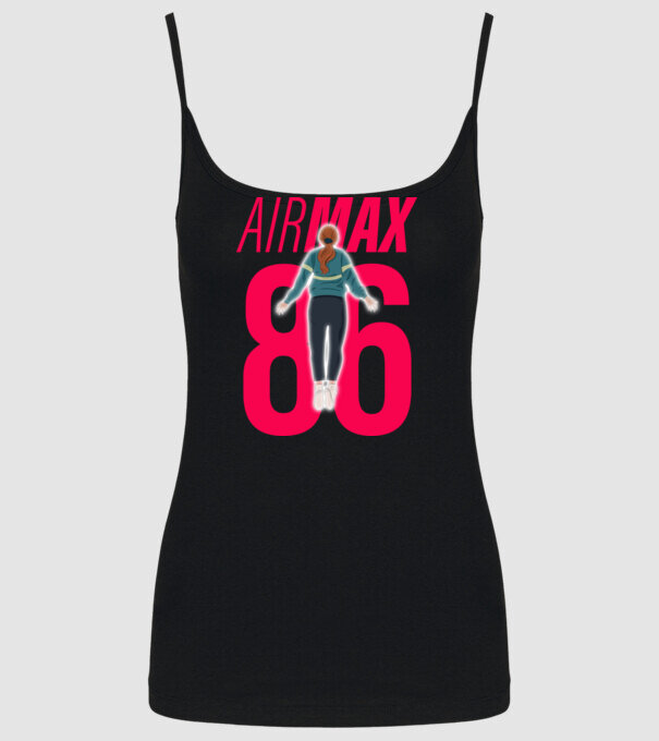 air max 86 stranger things model negru pe tricou