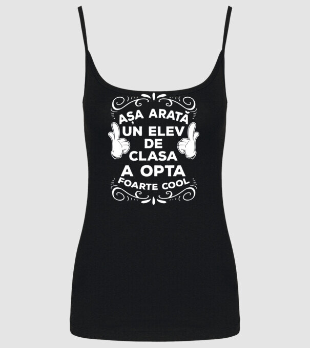 Așa arată un elev de clasa a opta foarte cool model negru pe tricou