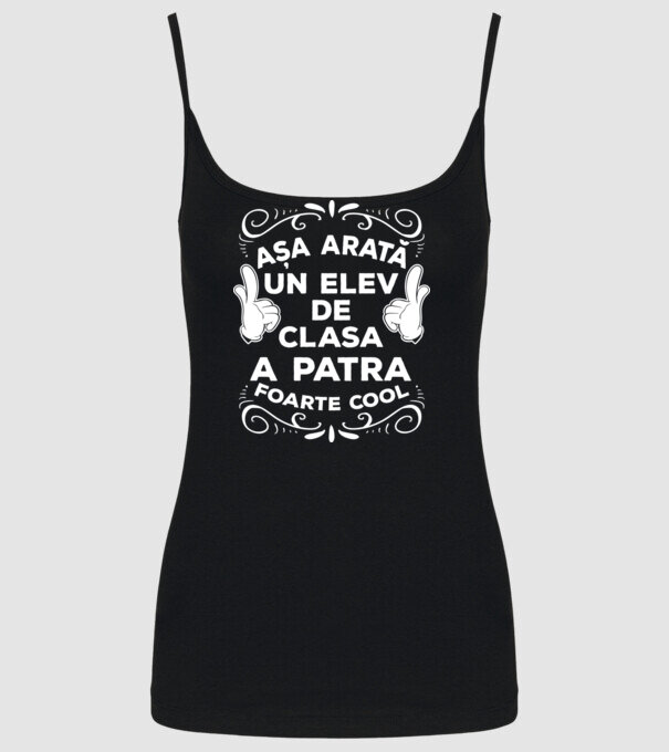 Așa arată un elev de clasa a patra foarte cool model negru pe tricou