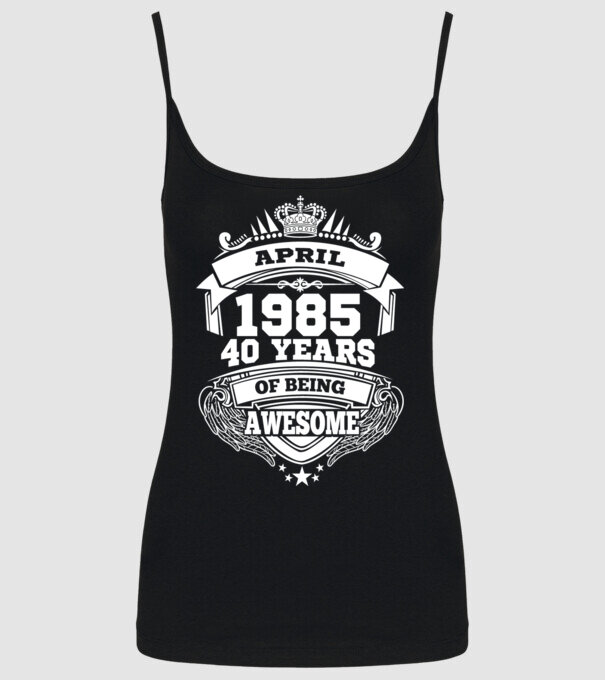 Awesome being of april 1985 model negru pe tricou
