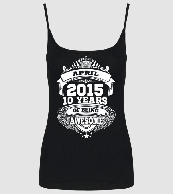Awesome being of april 2015 model negru pe tricou
