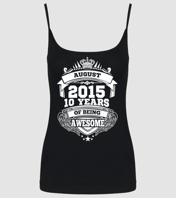 Awesome being of august 2015 model negru pe tricou