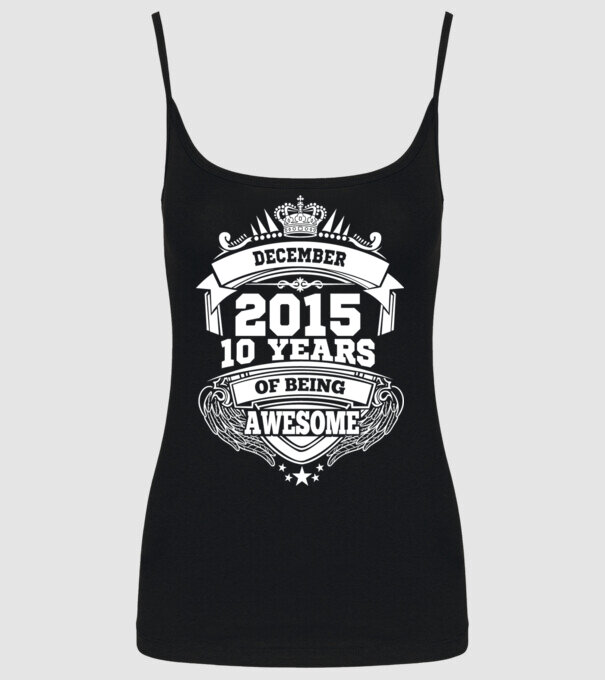 Awesome being of december 2015 model negru pe tricou