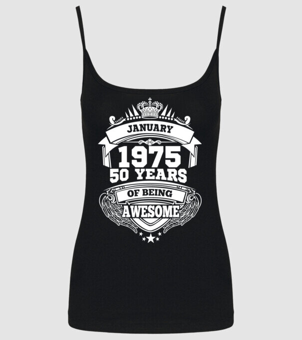 Awesome being of january 1975 model negru pe tricou