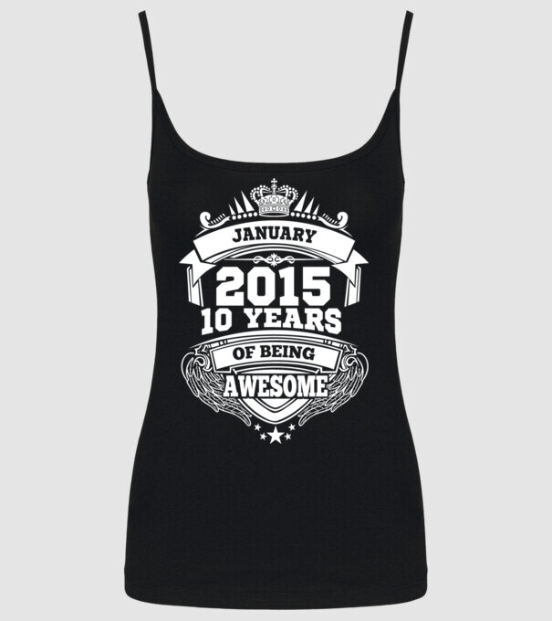 Awesome being of january 2015 model negru pe tricou