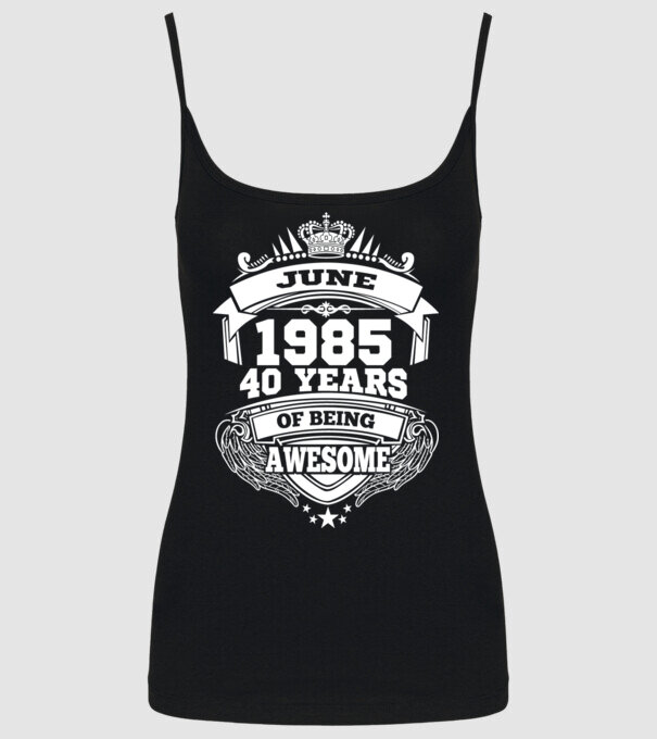 Awesome being of june 1985 model negru pe tricou