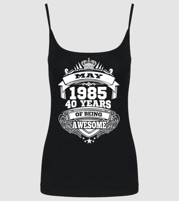 Awesome being of may 1985 model negru pe tricou