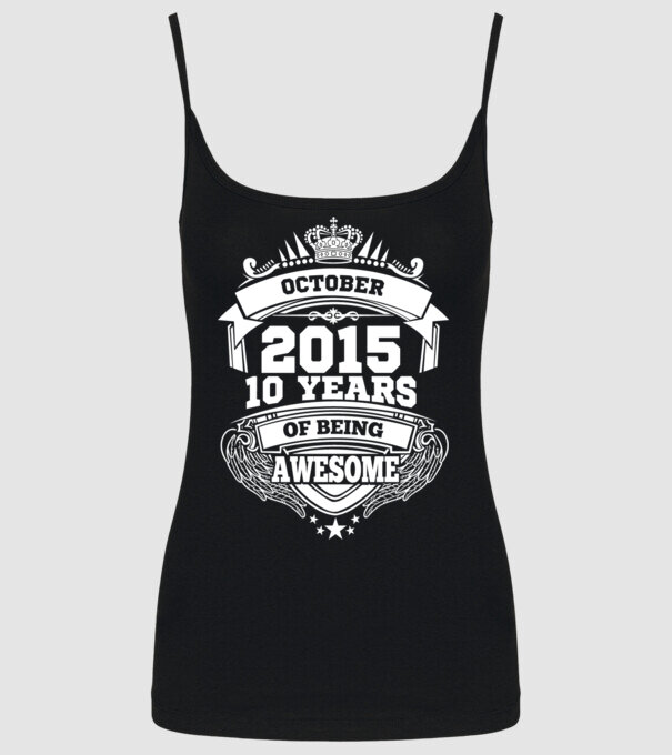 Awesome being of october 2015 model negru pe tricou
