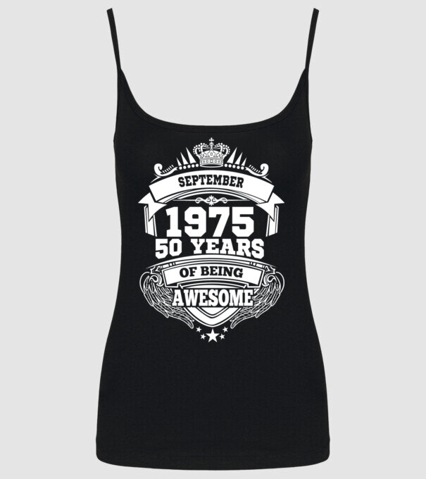 Awesome being of september 1975 model negru pe tricou