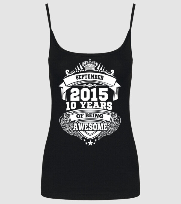Awesome being of september 2015 model negru pe tricou