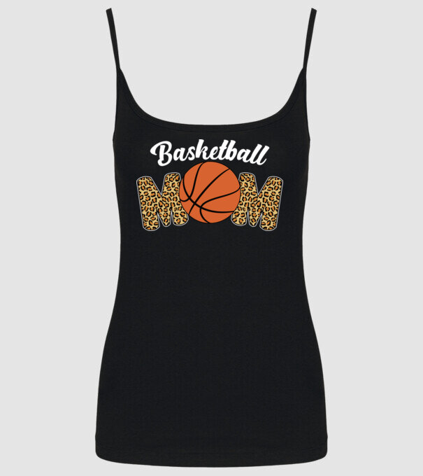 Basketball Mom model negru pe tricou