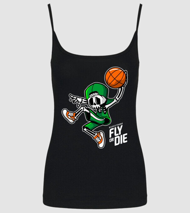 Basketbone model negru pe tricou