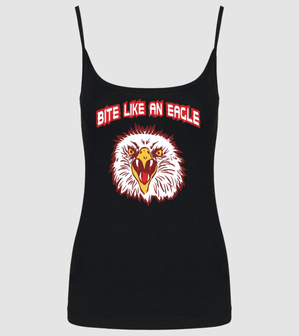 bite like an eagle cobra kai model negru pe tricou