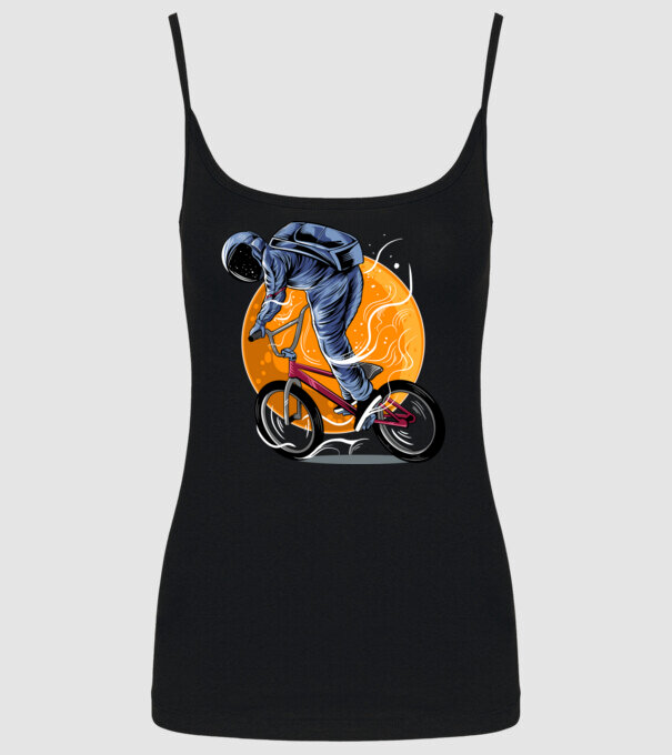 BMX space model negru pe tricou