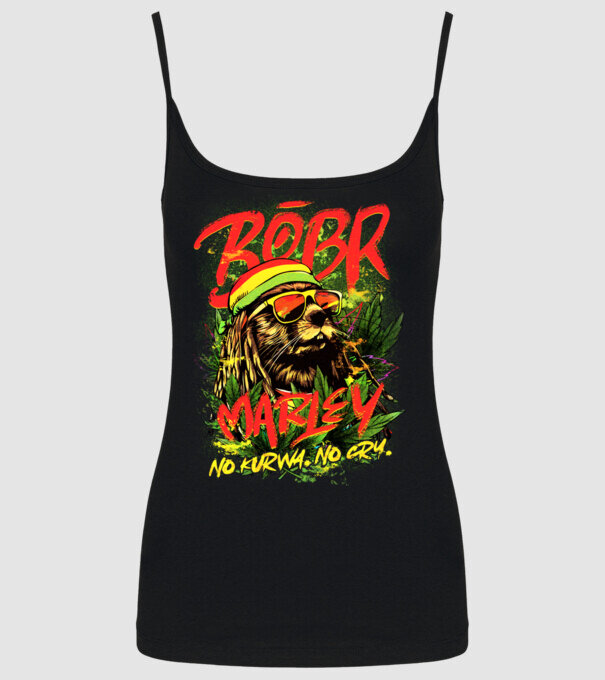 BÓBR MARLEY model negru pe tricou