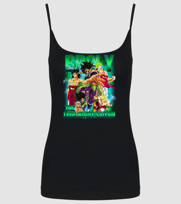 broly dragonball model negru pe tricou