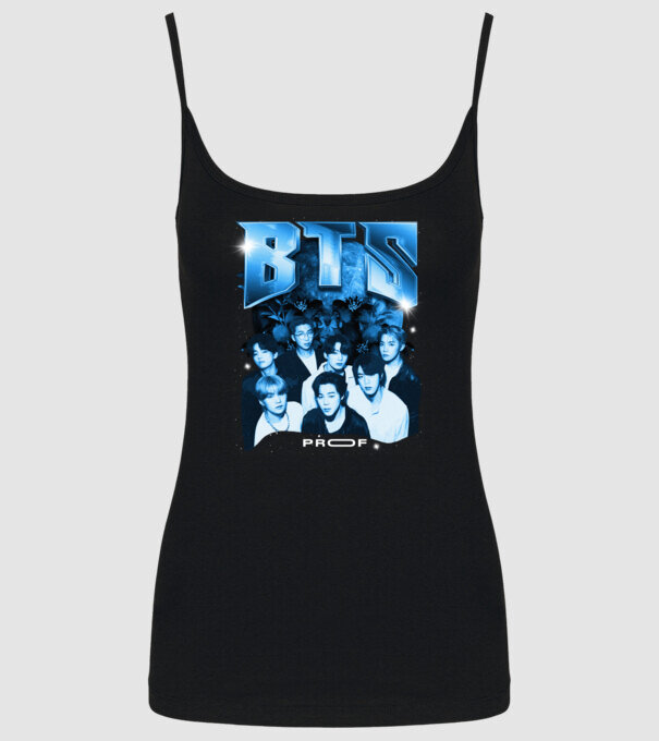 BTS model negru pe tricou