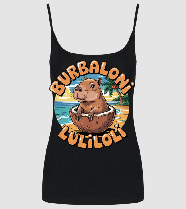 Burbaloni Luliloli model negru pe tricou
