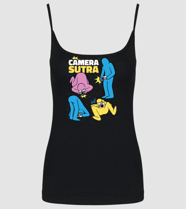 Camera sutra 2 model negru pe tricou