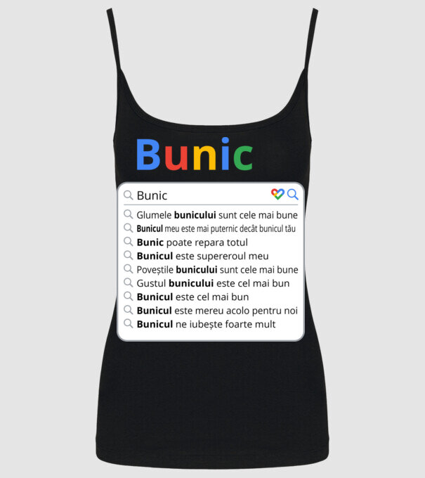 căutare Google Bunic model negru pe tricou