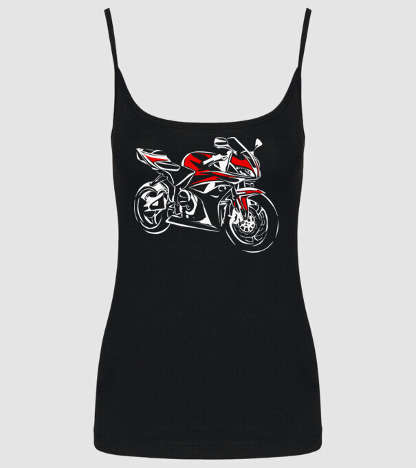 CBR600rr model negru pe tricou
