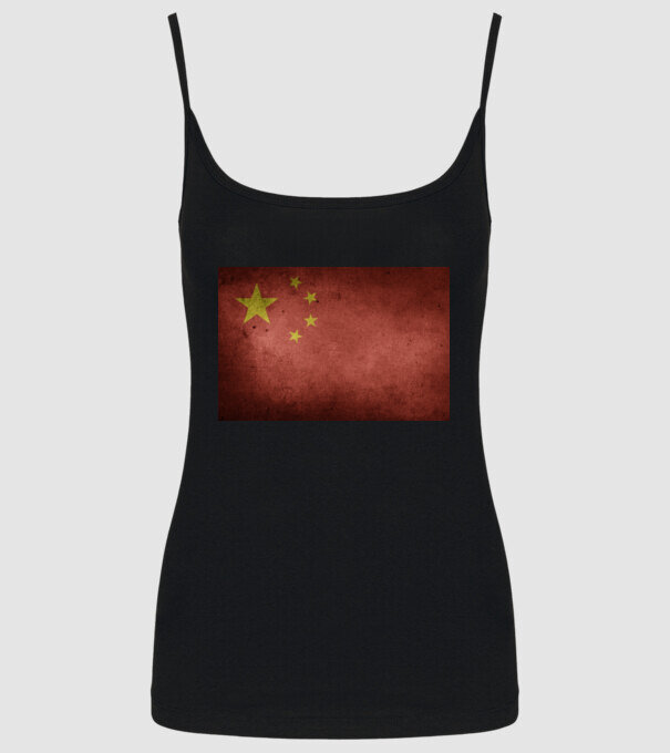 CHINA model negru pe tricou