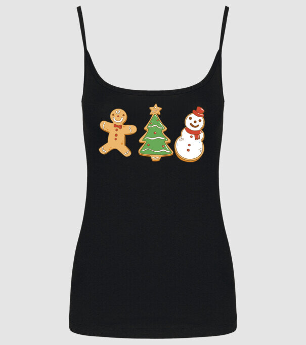 christmas cookies model negru pe tricou