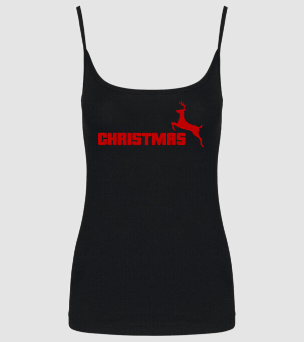 Christmas logo model negru pe tricou