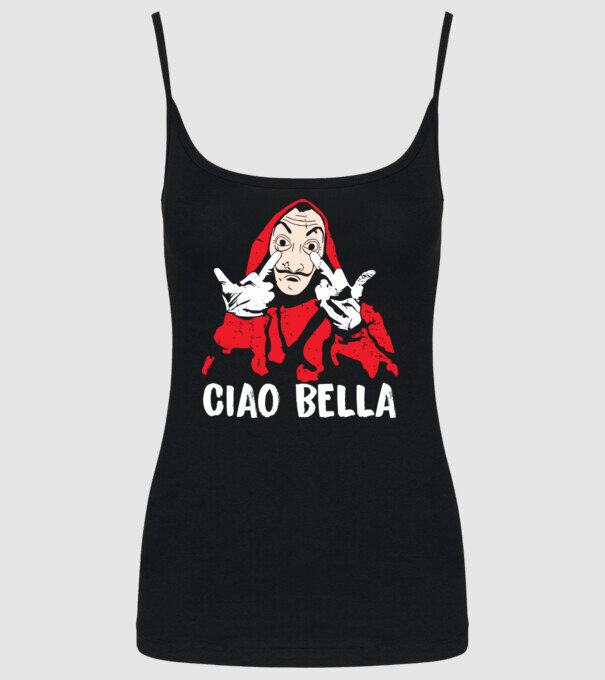 ciao bella dali model negru pe tricou