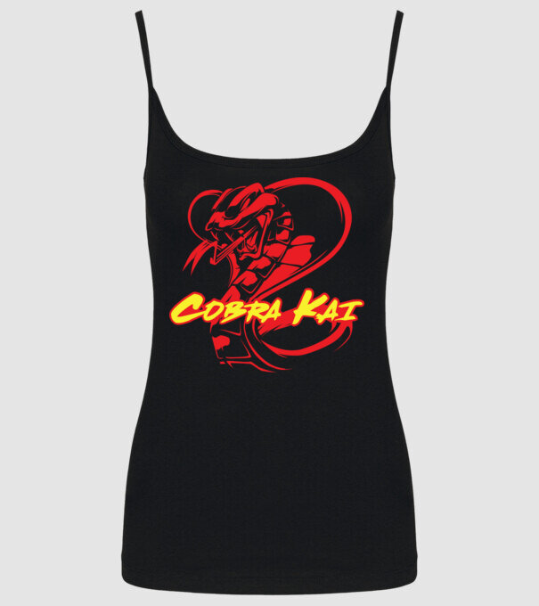 cobra kai simple model negru pe tricou