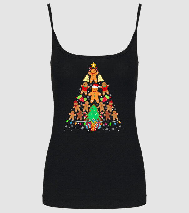 Cookie christmas tree model negru pe tricou