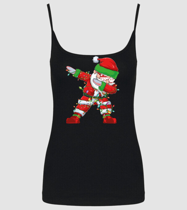 Dab Santa model negru pe tricou