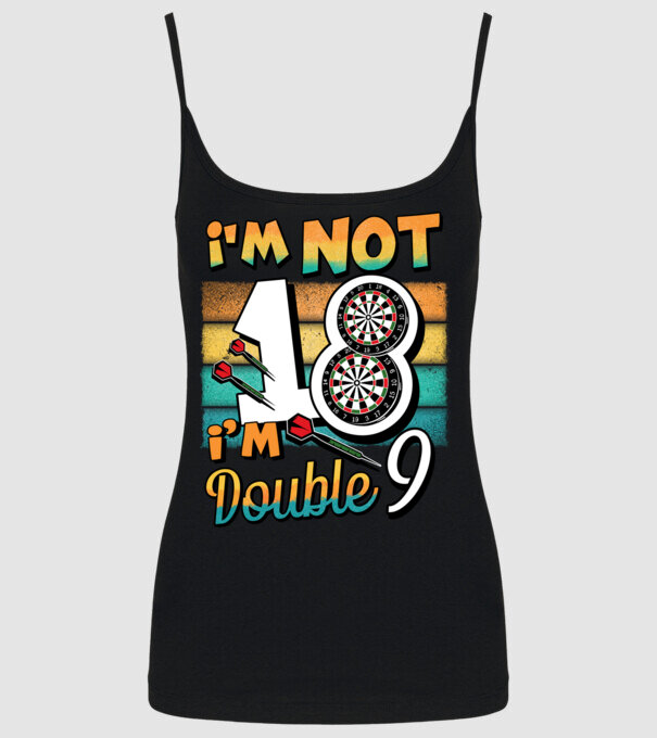 Darts Birthday 18 years old model negru pe tricou