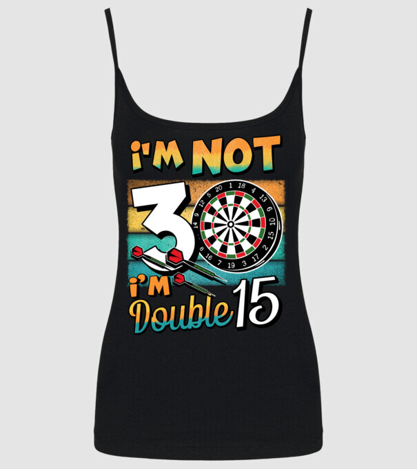 Darts Birthday 30 years old model negru pe tricou