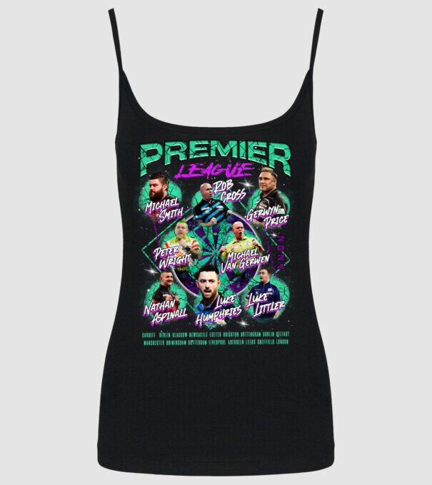 DARTS premier league 2024 model negru pe tricou