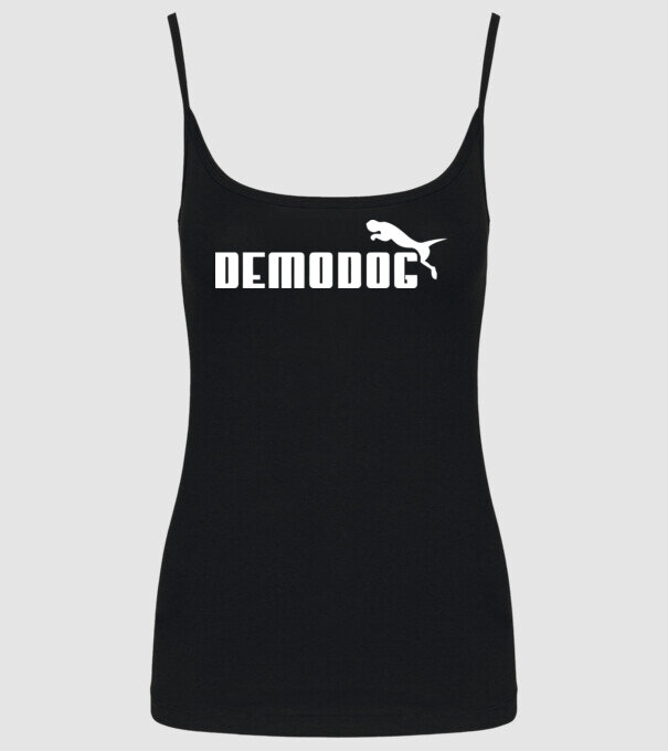 demodog logo model negru pe tricou
