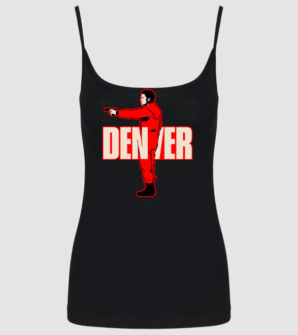 denver la casa de papel model negru pe tricou