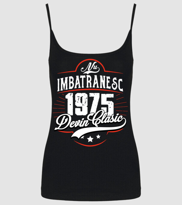 Devin Clasic - 1975 model negru pe tricou