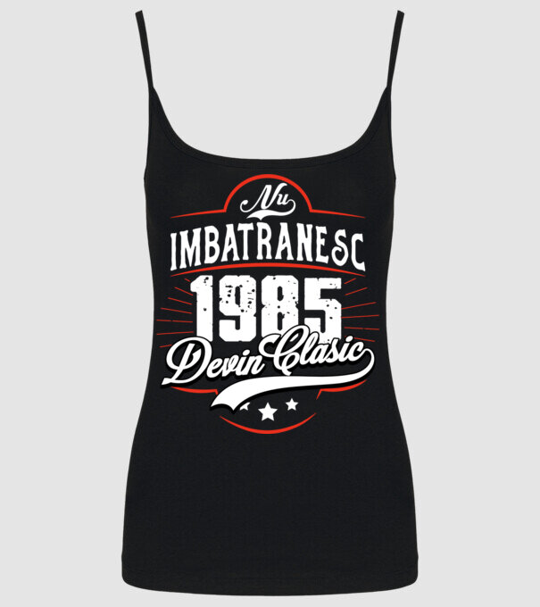Devin Clasic - 1985 model negru pe tricou